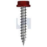 Hobsons - #10-12 x 30 Manor Red (Scoria) -Cl4 As3566 Type 17 Flanged Hex Head | Q523-Mr (Pack Of 1000)